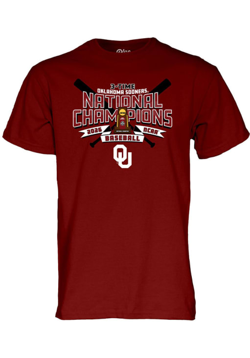 Blue 84 Oklahoma Sooners CRIMSON 2026 College World Series 3-Time