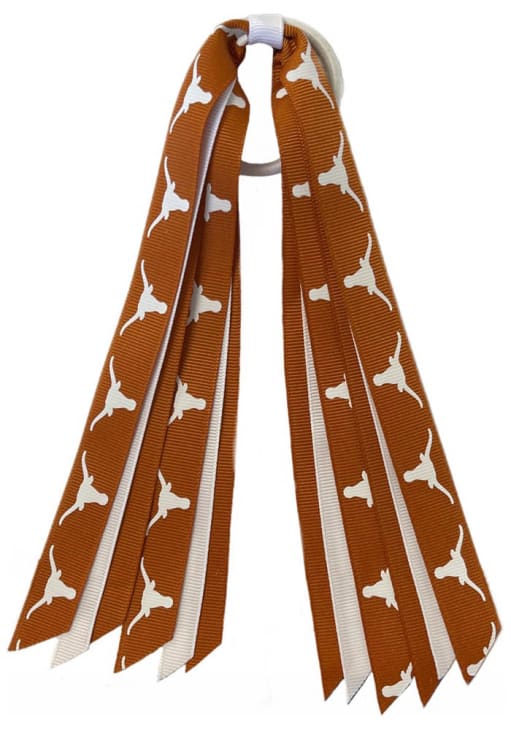 Longhorns Ribbon Texas Longhorns BURNTORANGE Mini Pony Streamer Kids Hair Ribbons - 2811229