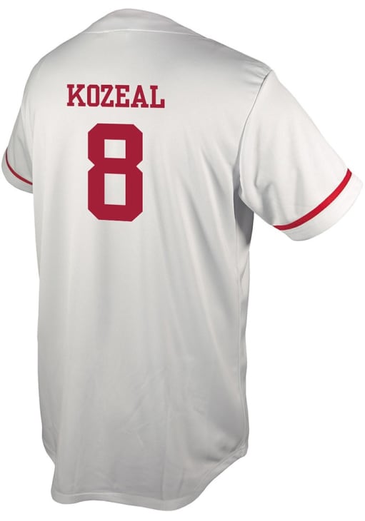 Camden Kozeal Arkansas Razorbacks Mens White NIL - 291859213