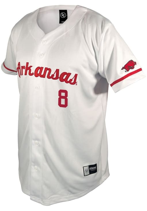 Camden Kozeal Arkansas Razorbacks Mens White NIL - 291859213