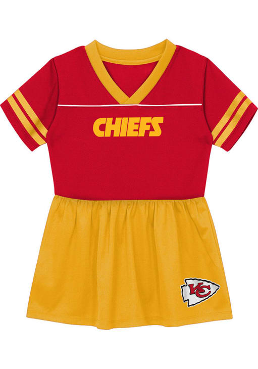 kansas city jersey dress Chiefs Girls Red Stadium Lights 20 Short Sleeve Dress, Red, Size 5/6 Red_Prom_Dress