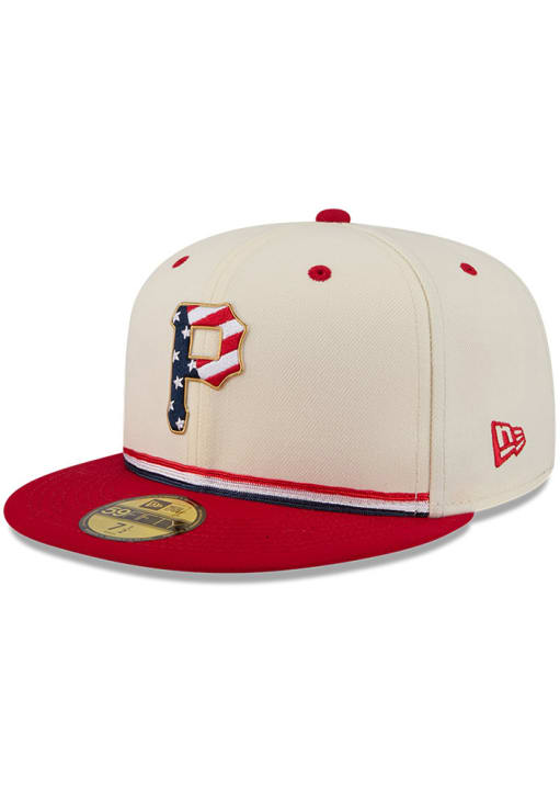 Pittsburgh Pirates Mens 2026 4th of July 59FIFTY CREAM New Era