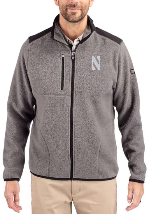 Cutter and Buck Northwestern Wildcats Mens PURPLE Cascade Sherpa