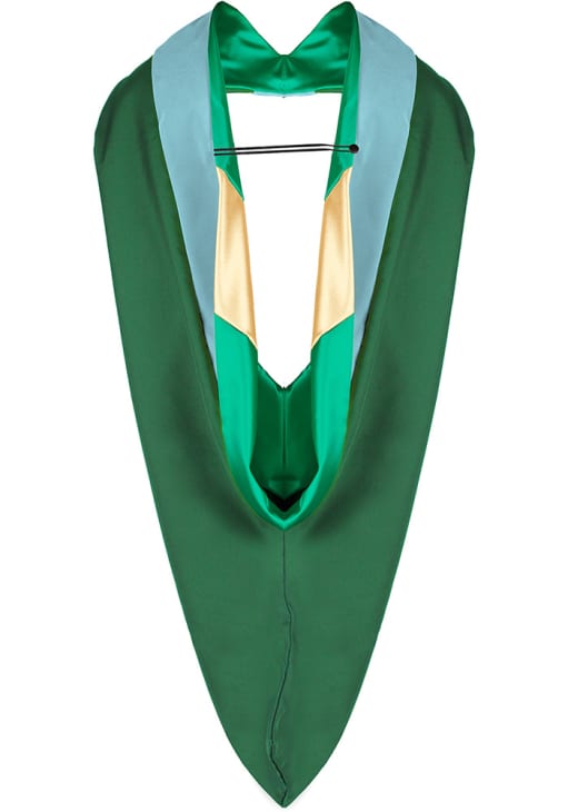 George Mason University BLUE Education Masters Hood Graduation Hood ...