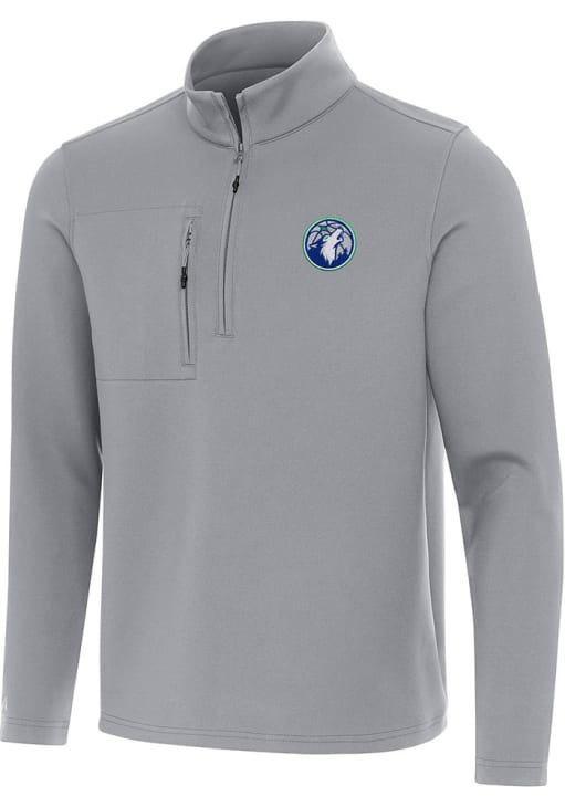 Antigua Minnesota Timberwolves Mens ASH Insider Pullover - 3176845