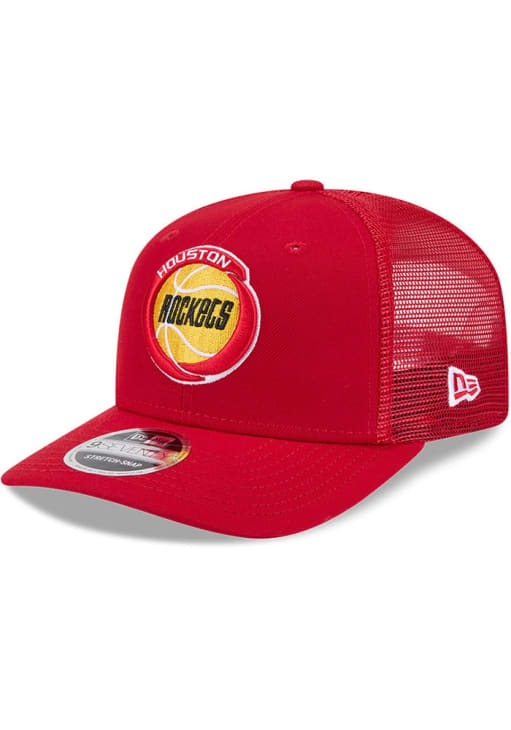 New Era Houston Rockets Red Hardwood Classic 9SEVENTY Adjustable Hat ...