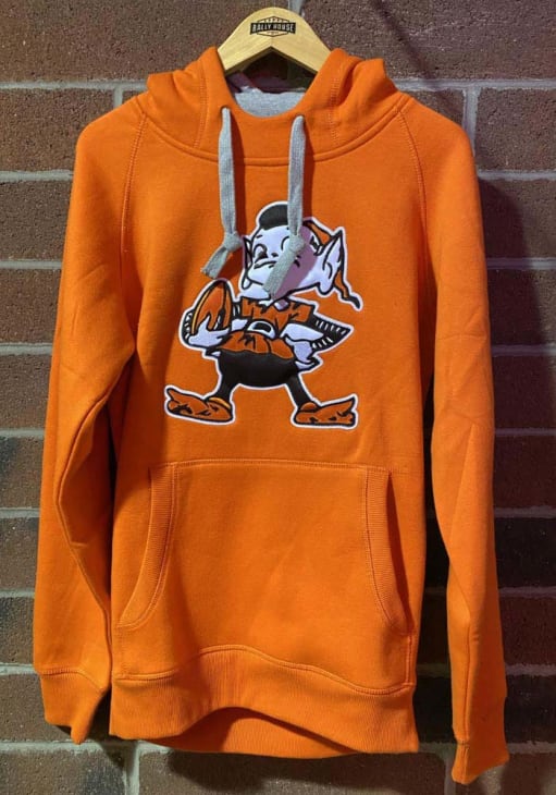 Brownie Cleveland Browns Mens ORANGE Victory Hoodie - 32304501