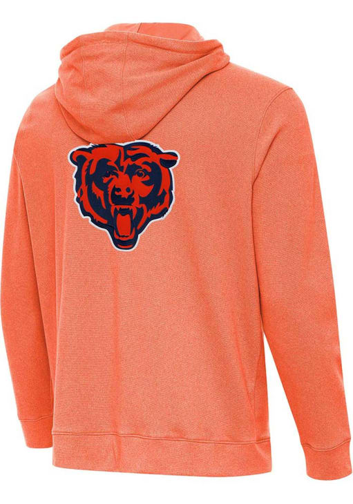 Antigua Chicago Bears Mens ORANGE Cloud Hoodie - 32318309