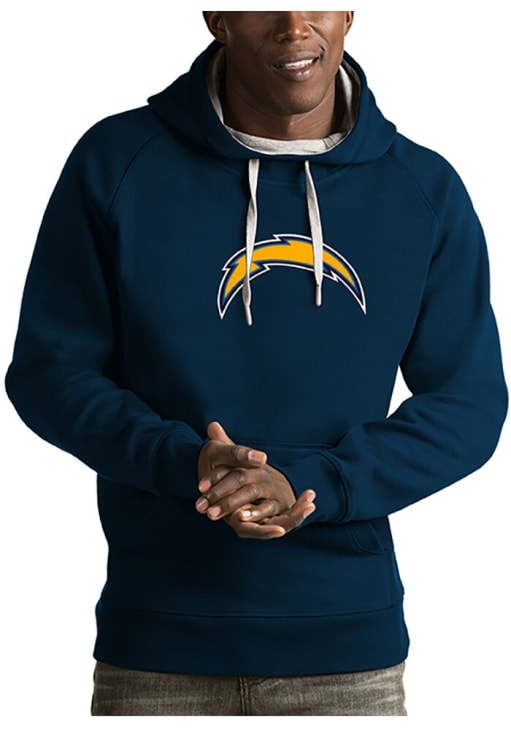 Antigua Los Angeles Chargers Mens NAVY Victory Hoodie - 3235306