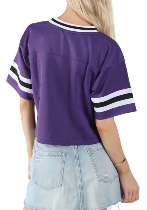 Hype and Vice Womens PURPLE/WHITE K-State Wildcats Football Jersey
