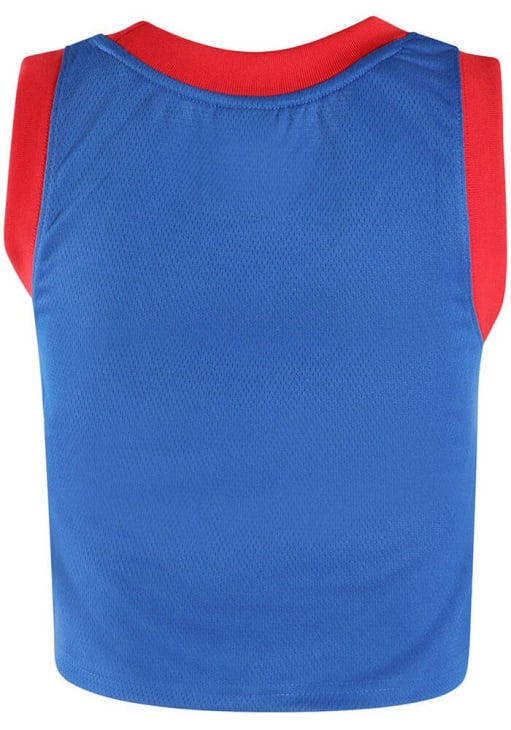 Detroit Pistons Womens Hype and Vice ROYAL Cropped Fashion Basketball Jersey  - 33971122