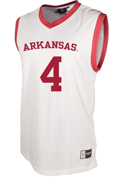 Trevon Brazile Arkansas Razorbacks White NIL Jersey - 346358143