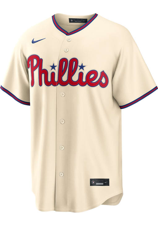 Zack Wheeler Philadelphia Phillies Mens Replica CREAM Alternate