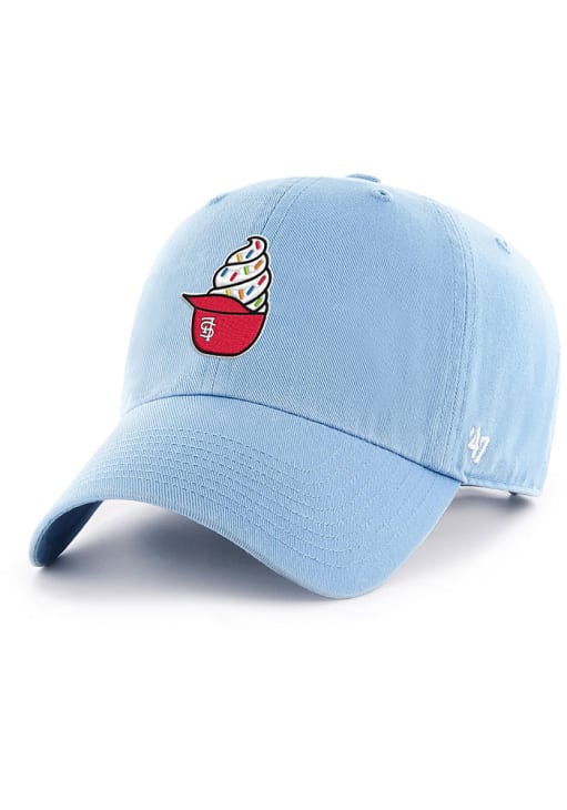 47 St Louis Cardinals LIGHT BLUE Ice Cream Helmet Clean Up