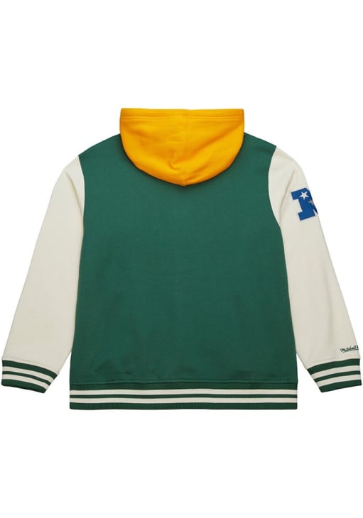 Mitchell and Ness Green Bay Packers Mens DARKGREEN Felt Applique