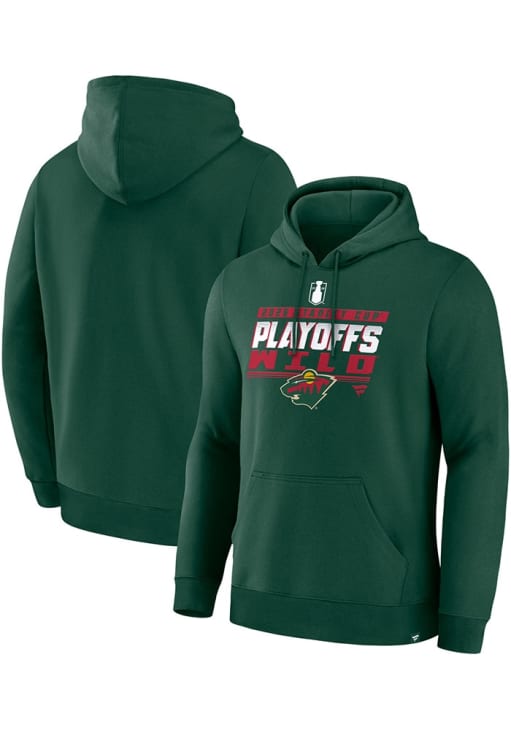 Minnesota Wild Mens DARKGREEN 2026 Playoff Participant Hoodie