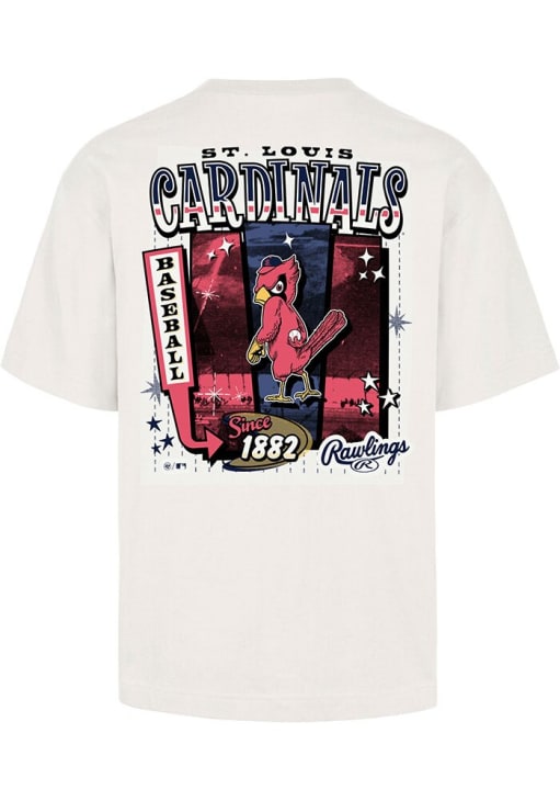 47 St Louis Cardinals CREAM Rawlings Poster Short Sleeve Fashion T