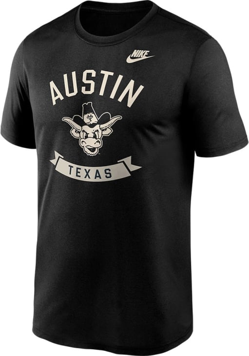 Nike Texas Longhorns Black Performance Short Sleeve T Shirt