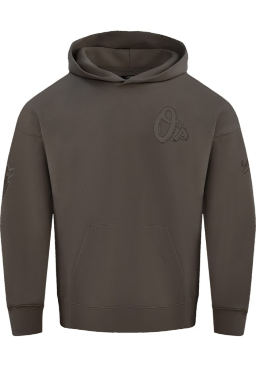 Pro Standard Baltimore Orioles Mens Brown Neutral Long Sleeve Hoodie