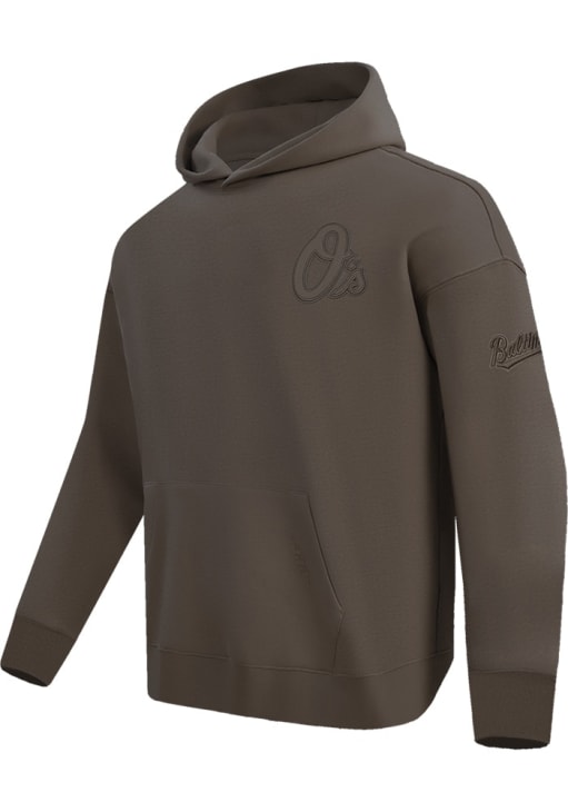Pro Standard Baltimore Orioles Mens Brown Neutral Long Sleeve Hoodie