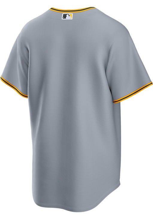 Pittsburgh Pirates Mens Nike Replica ATHLETICGREY Road Jersey