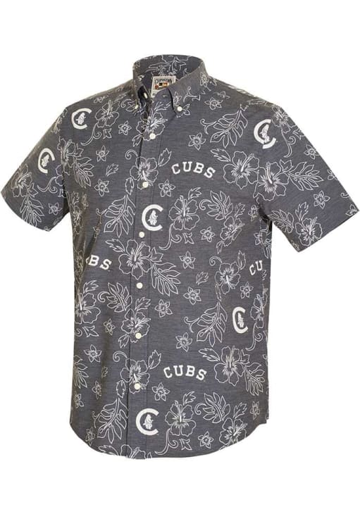 cubs dress shirt Chicago Cubs Men's Royal Scenic Button Down Shirt Clark Street Sports