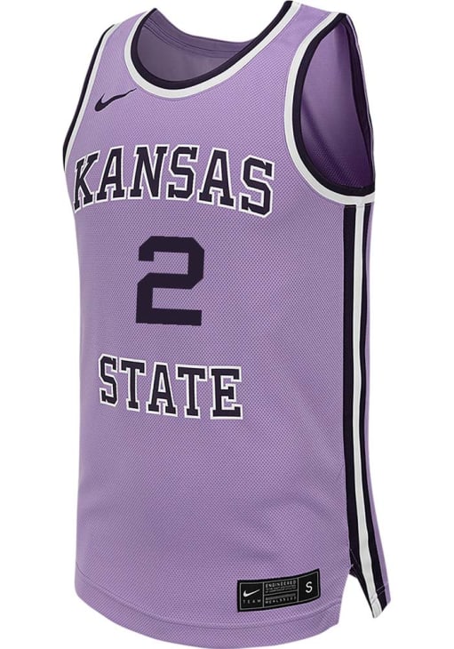 Exavier Wilson Mens LAVENDER K-State Wildcats NIL Name And Number