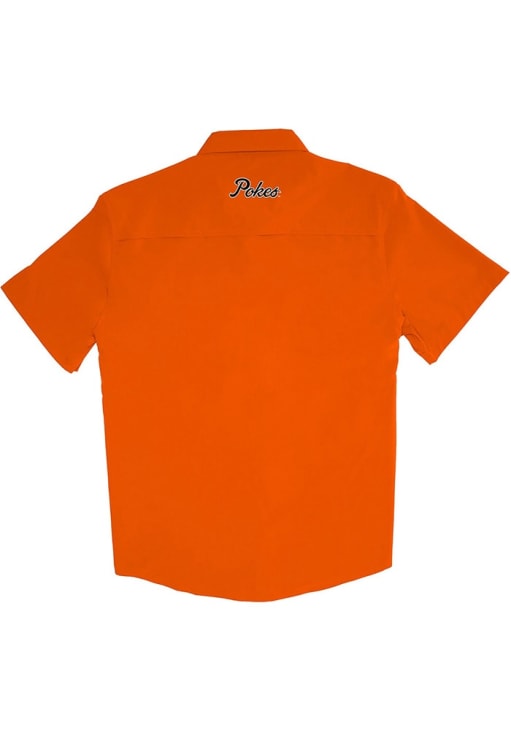 oklahoma state dress shirt Snaps Oklahoma State Cowboys Mens Orange Tailgater Short Sleeve Dress Shirt, Orange, Size S