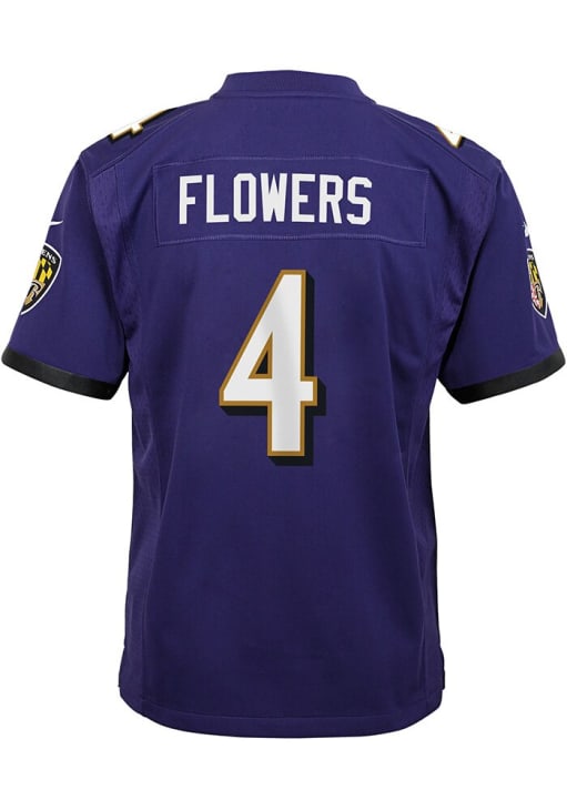 NIKE製　NFL ボルチモア・レイブンズ　ユニフォーム　[スペシャルセール！] Baltimore Ravens Zay Flowers Youth Home Replica DKPURPLE Nike