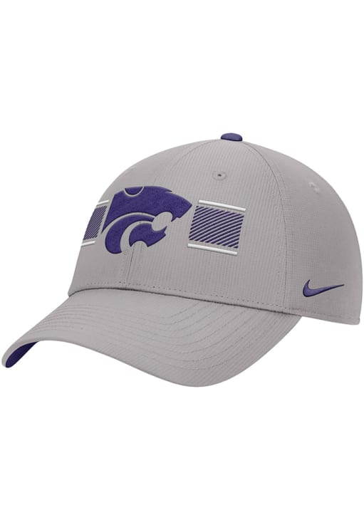 Nike ATHLETICGREY K-State Wildcats Ripstop Structured Adjustable
