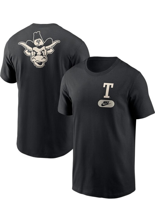 Nike Texas Longhorns Black 2-Hit Cotton Short Sleeve T Shirt