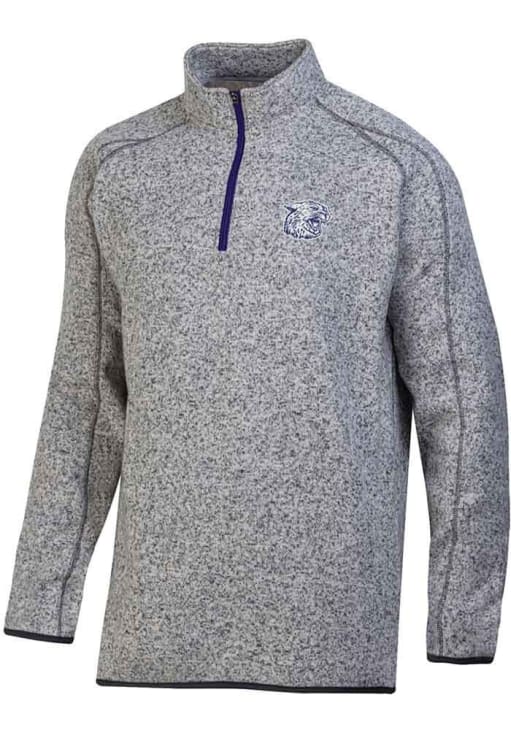 Champion Mens ATHLETICGREY K-State Wildcats Arctic Fleece Long