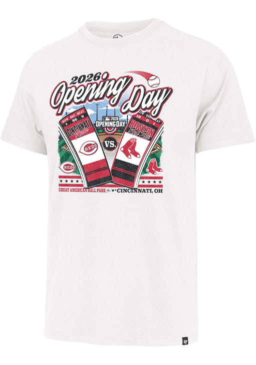 47 Cincinnati Reds White Opening Day 2026 Short Sleeve Fashion T