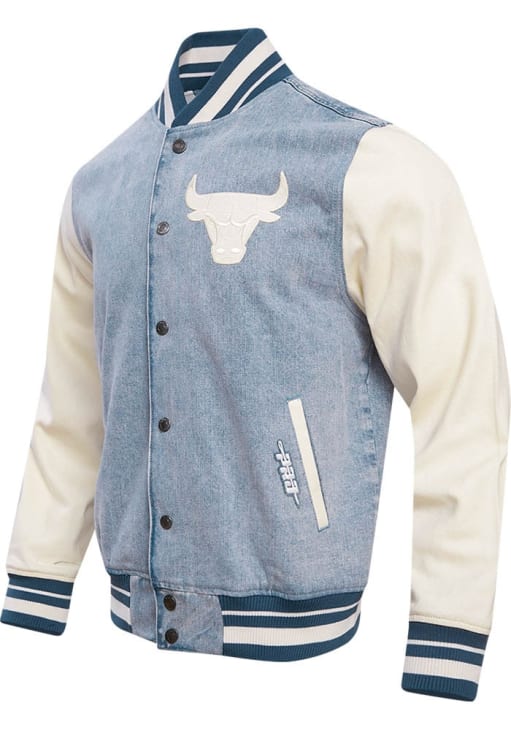 Pro Standard Chicago Bulls Mens DENIM Varsity Blues Medium Weight