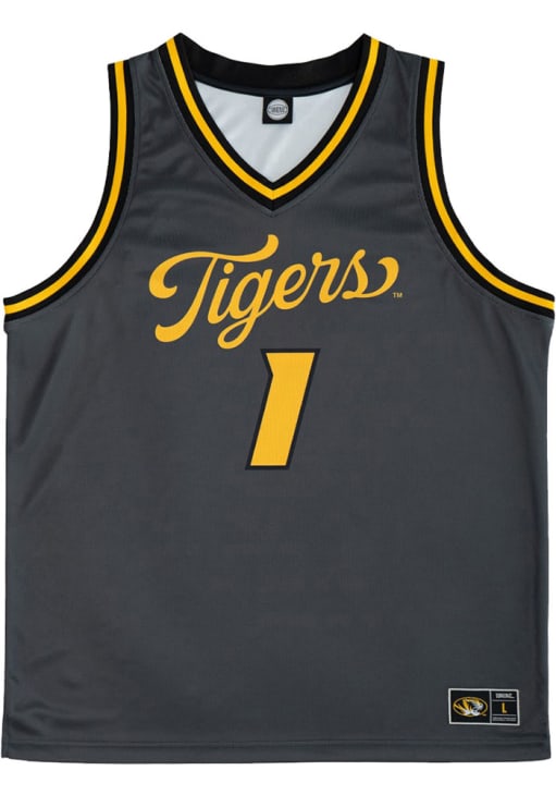 SLAM Missouri Tigers ANTHRACITE Alt Script Jersey - 39450177