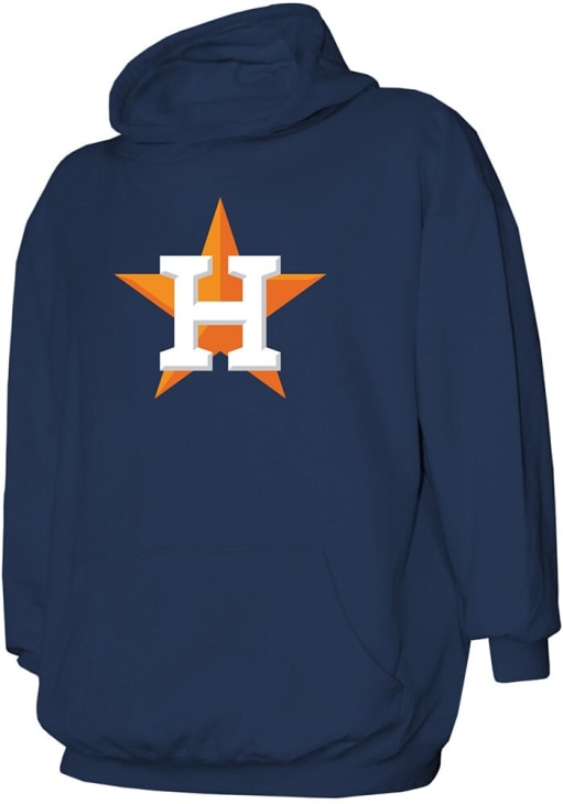 Houston Astros Stitches Youth NAVY Logo Long Sleeve Hoodie - 39670070