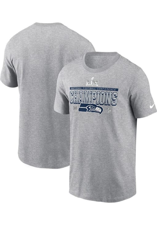 Nike Seattle Seahawks GREY HEATHER 2025 Conference Champs Down The
