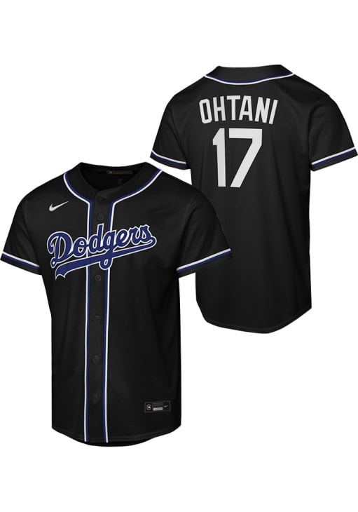 Los Angeles Dodgers Shohei Ohtani Youth BLACK Carbon Baseball