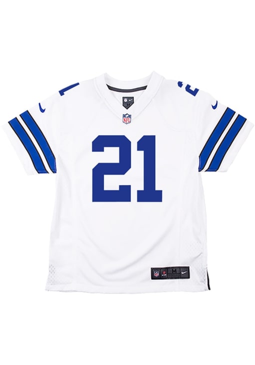 Dallas Cowboys Ezekiel Elliott Youth Limited White Nike Football