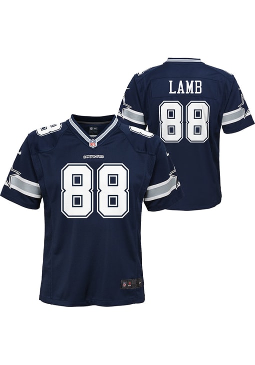 Dallas Cowboys CeeDee Lamb Youth Game NAVY Nike Football Jersey