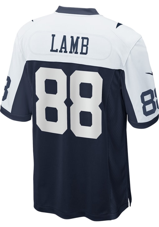 CeeDee Lamb Dallas Cowboys Throwback Jersey - NAVY/WHITE