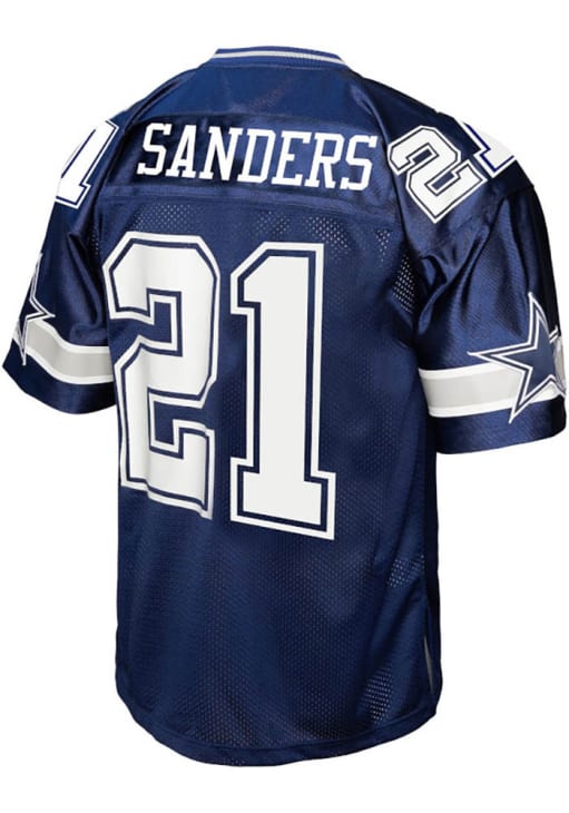 Dallas Cowboys Deion Sanders NAVY Legacy Throwback Jersey - 41025454