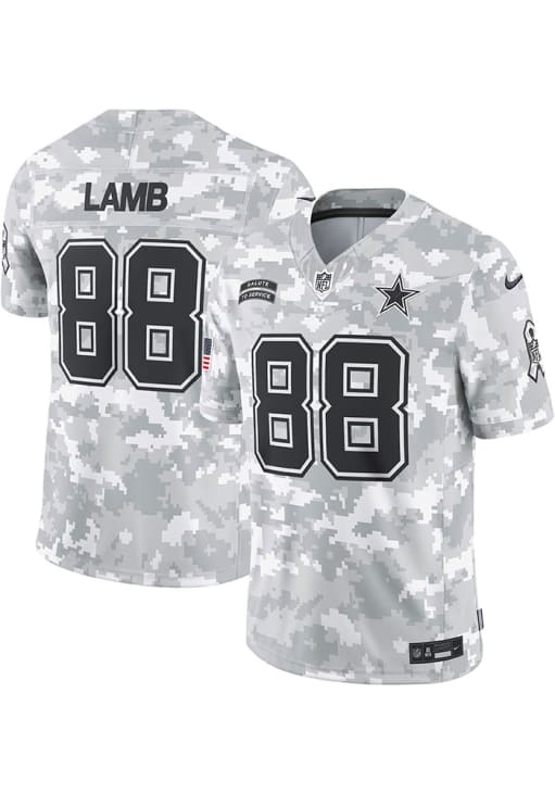 CeeDee Lamb Dallas Cowboys Mens White Salute to Service Limited