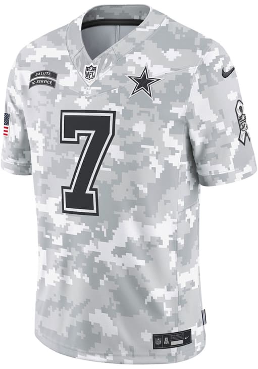 Trevon Diggs Dallas Cowboys Mens White Salute to Service Limited