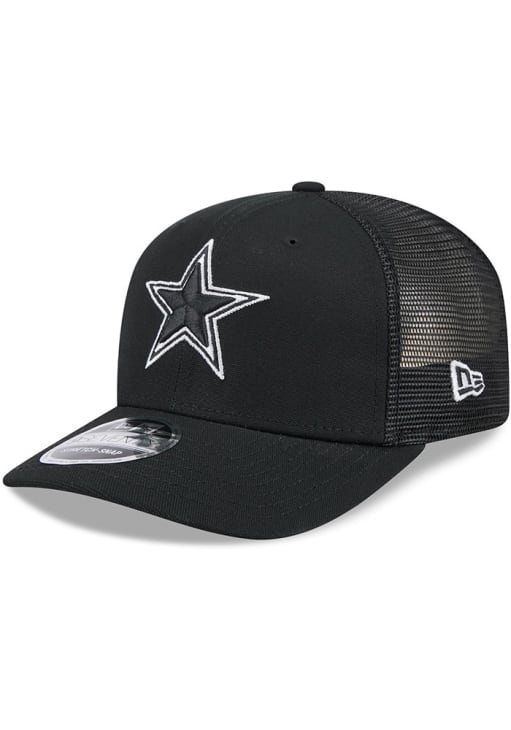 New Era Dallas Cowboys BLACK Canvas Trucker 9SEVENTY Adjustable