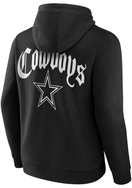 Dallas Cowboys Mens BLACK Old English Hoodie - 41025892