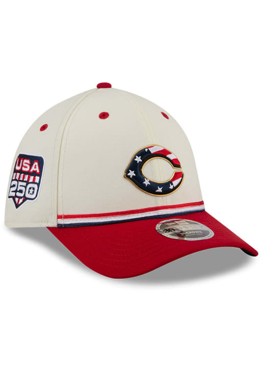 Cincinnati Reds Mens 2026 4th of July 39THIRTY M Crown CREAM New