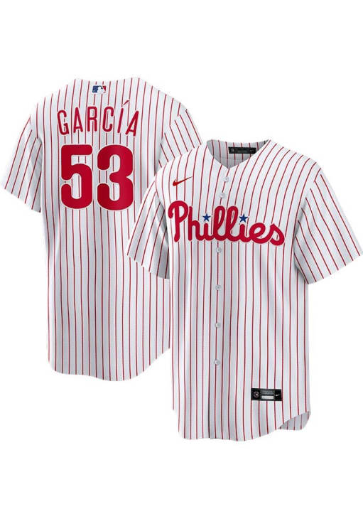 Adolis Garcia Philadelphia Phillies Mens Replica White Home Jersey
