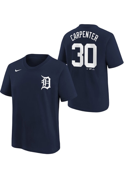 Kerry Carpenter Detroit Tigers Youth NAVY Home NN Short Sleeve