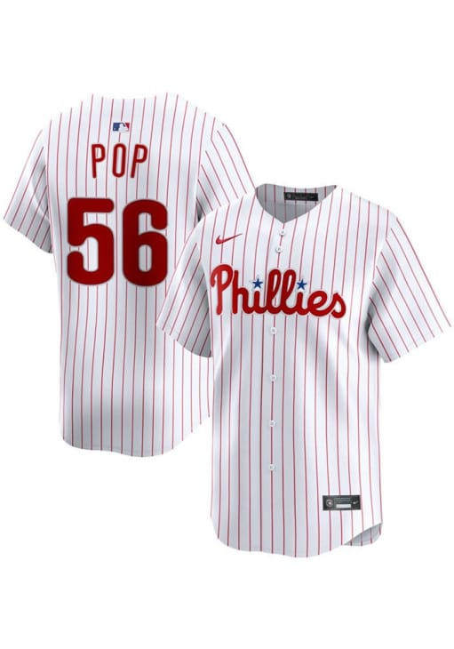 Nike Phillies ユニフォーム　XL Zach Pop Philadelphia Phillies Mens White Home Limited Baseball